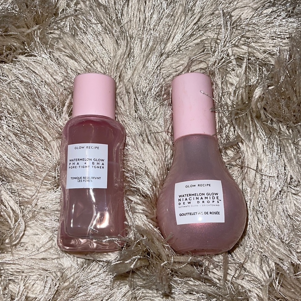 Glow recipe dew drops and toner